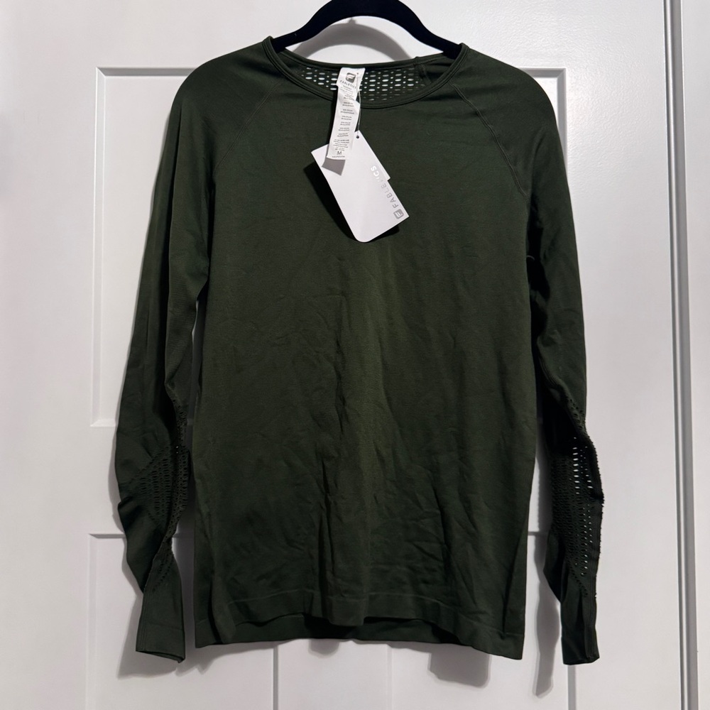 Fabletics Dylana Olive Long Sleeve Top